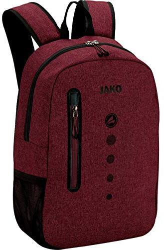 JAKO Champ Rucksack, rot meliert, 32 x 14 x 46 cm