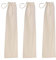noTrash2003 Baguette Sac en Coton avec Cordon de Serrage Lot de 3, Naturel, 3er Set