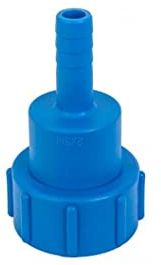 Bradas IBC Verbinder Regentonnenverbinder Tankverbinder Innengewinde S60x6 mit Drehausgang Schlauchanschluß 3/4 IBCS60F-H034MT 6232