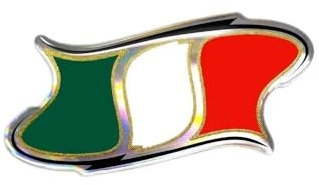 4R Quattroerre.it 32126 Adesivo 3D Stickers Bandiera Italia HQ, 64 x 32 mm