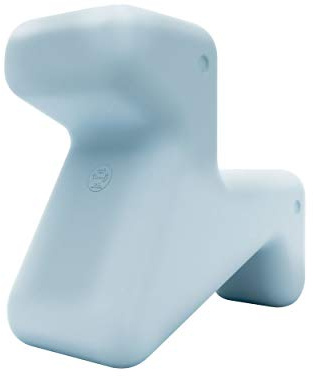 Alessi Doraff UNS07 Laz - Kinder Design Sitzgelegenheit aus Polyethylen, Hellblau, grau, one Size