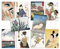 Japanische Ukiyo-e Art Postkarten Set von 10 - Postkartenpaket Holzblockkarten Geschenk (Kartenset 2)