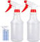 Empty Spray Bottles (16oz/2Pack) - Adjustable Spray Bottles for Cleaning Solutions - No Leak and Clog - HDPE spray bottle For Plants, Pet, Bleach Spray, Vinegar, BBQ, and Rubbing Alcohol.