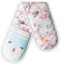 Maison d' Hermine Blossoms In Spring 100% Cotton Double Oven Mitt BBQ Cooking Gloves Baking Grilling Microwave Barbecue Handling Hots & Pans Spring/Summer (18cm x 89cm)