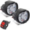 Beenle-Icey 2 unids luces adicionales motocicleta LED impermeable universal 6 LED faro de motocicleta conducción antiniebla lámpara proyector scooter proyector luces auxiliares con interruptor