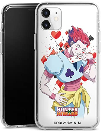 DeinDesign Silikon Hülle kompatibel mit Apple iPhone 11 Case transparent Handyhülle Hisoka Morow Hunter x Hunter Fanartikel
