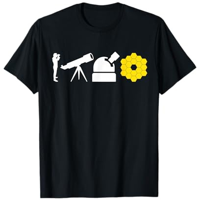 Evolution Of Astronomy Telescopes James Webb Space Telescope T-Shirt