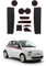CDEFG Tappetino Antiscivolo Antipolvere Antigraffio Compatibile con Fiat 500 / Abarth 595 Tappetini in Gomma Portabicchieri per Interni Auto Accessori