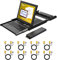 Yinker 17 LCD KVM Console 8 Port VGA Rackmount KVM Switch 8 Port für 1HE 19'' Standard-Schrank 600mm-800mm Touchpad Hotkey OSD