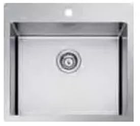 Apell - Évier de cuisine, 1 baignoire, inox, 560 x 510 mm