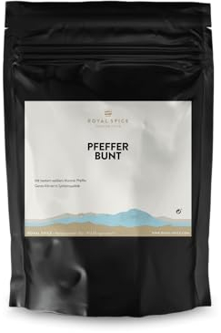 Bunter Pfeffer, Pfeffer bunt ganz Gewürzmischung 300g Beutel für Mörser und Gewürzmühle Spitzenqualität Gastro