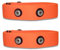 Fitness Prince® Premium Verstellbarer, elastischer Ersatzgurt für ANT+ & Bluetooth Brustgurt kompatibel mit Garmin, Wahoo, Polar H9, H10 usw. und weiteren (2er Pack Orange)