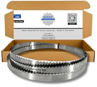 Birke® FLEXBACK & UDDEHOLM Bandsägeblätter 1712mm Breite 6-15mm für Weich- und Hartholz, NE-Schnitte... (1712x15x0,5 5ZpZ (UDDEHOLM))