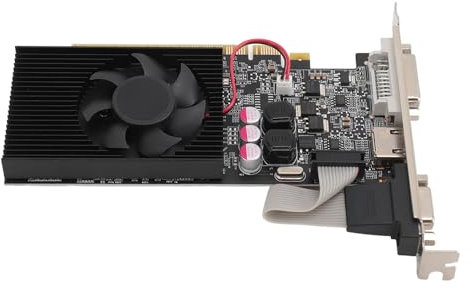 VGEBY PC Graphics Card, 2GB DDR3 64BIT PCI E Graphics Card, Powerful Performance, Silent Operation, Easy Installation, Compatible with Windows 10/11/7/8, HDMI, DVI, VGA Ports, Desktop Use