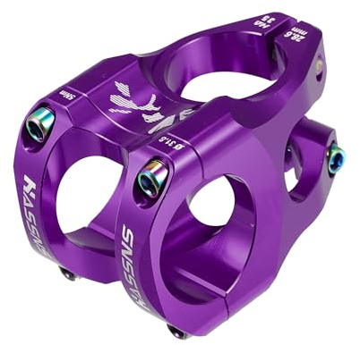 A ABSOPRO CNC Alluminio Lega 35mm Attacco Manubrio per Mountain Bike Viola