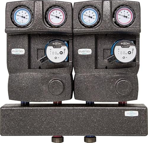 Pumpengruppe Verteilerbalken Modulverteilergruppe 2 Direktkreis DN25 1 Heizung