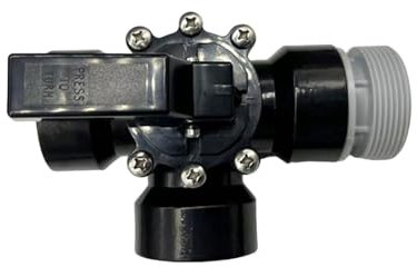 Osdhezcn Vannes de piscine 3 voies 3,8 cm accessoires de piscine 3 voies vannes inverseurs direction de contrôle pour spas et piscines 32 mm et 38 mm adaptateur de tuyau