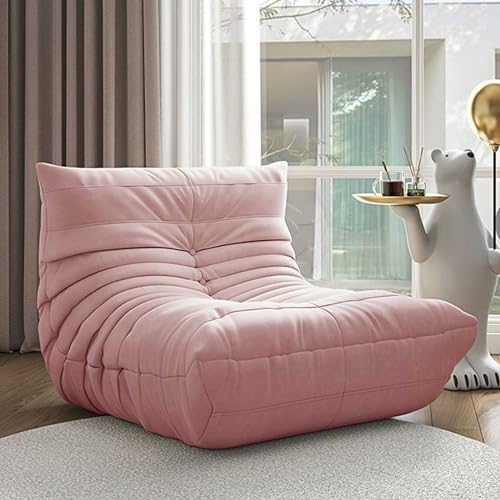 Togo Kaminstuhl, weicher Wildleder-Stoffbezug, Loungesessel, fauler Boden, Sofa, Akzent-Sitzsack, Couch für Wohnzimmer, Eckstuhl, Schlafzimmer, Salon, Büro