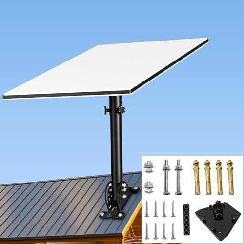 Support Starlink de troisième génération,équipé d'un adaptateur de tube Starlink,kit de fixation compatible avec l'antenne satellite standard Gen3 (V3) de pour l'accès à Internet via