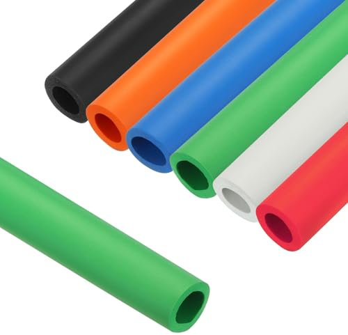Selbstdichtende Rohrisolierung, Schaumstoff Isolierschlauch, ID 18/22/25/28/32.0mm Hochflexibel Rohrschale Für Außenbreich Schlauch Griffgriffstütze Fitnessgeräte(Grün,18.0mm x 5.0mm x 1m)
