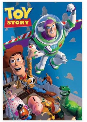 ahnld Poster de film Toy Story (1995) - Décoration murale pour salon, chambre à coucher - 30 x 45 cm