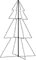 Tidyard Weihnachtsbaum Pyramide Christbaum Leuchtbaum Lichterbaum Weihnachtsdeko Lichterpyramide Weihnachtsbeleuchtung Mit 200 LEDs Innen Außen 98 x 150 cm (Durchmesser x H) Metall Blau