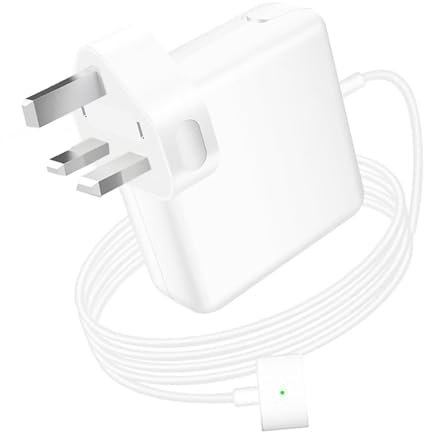 Mac Book Pro Fast Charge (UK), 85W T-Tip Power Adapter Charger, Laptop Charger Compatible with MacBook Air 11, 13 and 17 inch (Mid 2012 to 2017), Models A1425 A1502 A1435 A1465 etc., 85W/60W/45W