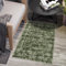 CIBTYHOH Kurzflor Bereich Teppich Wohnzimmer Boho Waschbarer Teppich Schlafzimmer 80 * 150cm Vintage Carpet für Esszimmer Büro(Dunkelgrün)