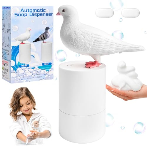 Automatic Soap Dispenser Touchless, Hand Soap Dispenser, 300ML Automatic Foam Soap Dispenser, IPX5 Waterproof, Hands-Free Foaming Soap Dispenser, Soap Dispenser for Kitchen and Bathroom