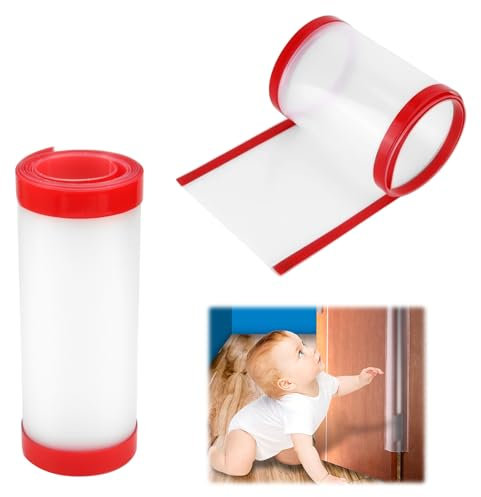 2 Pièces Anti Pincement Protection Doigt, 17 x 120 cm Bande de Protection de Porte Anti-Pincement, Anti Pince Doigt Porte Charnière Garde, Porte Charnière Garde Bébé, pour Maternelle, Salle de Classe