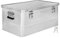 Trucky Aluminium Box mit Deckel Silber Alu Kiste Box Alukiste 85 Liter Transportbox Metallbox Alu Aufbewahrungsbox Boxen Abschliessbar Metallkiste