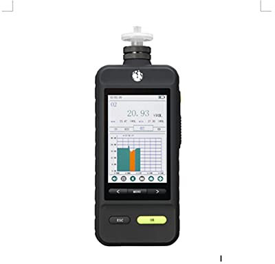 KONGMM Gasdetektor Gasmessgerät, Tragbare Pumpe Saug Ozonkonzentrationsdetektor Handheld Ozon Gasalarm Ozondetektor für Haus Büro