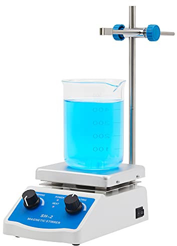 CO-Z Hot Plate Magnetic Stirrer, 2000mL Magnet Mixer with Heating & Speed Adjusting, Home Lab Homebrew Kitchen Stirrer, 100-2000 RPM, 220V