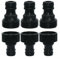 2 Pcs Nipple Connector Hose Connector for Drip Irrigation with Threaded Pipe Adapter for Garden Watering System (EURO 2pcs)