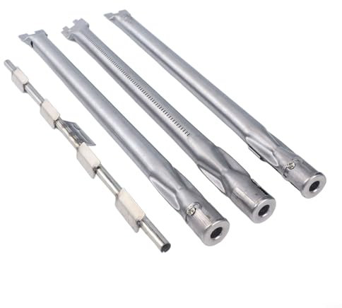 BlissfulAbode Set di bruciatori per barbecue Weber Spirit 300 e GS4 per Spirit II Serie E-310, E-320, E-330, S-310, S-320, S-330, SP-330, griglie a gas 2013, controllo frontale in acciaio inox 304