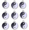 Beavorty 9Stücke Teiliges Yin Tai Chi Charms DIY Schmuckanhänger für Armbänder Langlebig Sicher für Kreatives Basteln Handgefertigte
