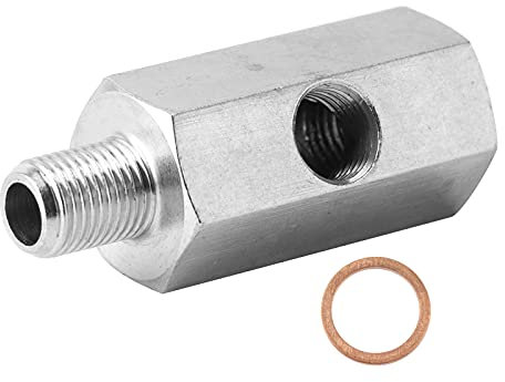 Öldrucksensor Adapter NPT T Stück M10x1 0 auf 1 8 Zoll NPT Gewinde Hochwertiges Edelstahl Teile für Turbo Ölversorgung und Druckmesser