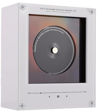 Sorandy Imán de Nevera de Música, Reproductor NFC, 9 Discos, Luz Nocturna Recargable