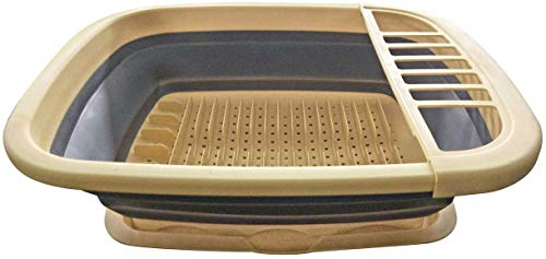 Leisurewize LW551 - Escurridor plegable (50 x 42,5 x 14 cm), polipropileno y silicona