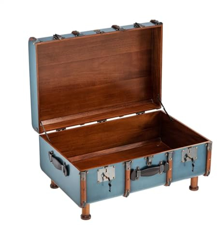 Authentic Models - Stateromm Trunk - Couchtisch, Beistelltisch - Petrol - Maße (LxBxH): 82 x 58 x 46 cm