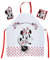tex idea Das Geschenk für Walt Disney Minnie Mouse Fan: Kochschürzenset mit Minnie Maus Mini Miny Schürze 65% Polyester/35% Baumwolle