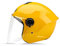 LIONCIANO Motorradhelm Mit Schutzbrille, Jethelm Roller-Helm Scooter-Helm Moped Mofa-Helm Chopper Vintage, Hat Den Verkehrssicherheitstest Bestanden, Um Die Kopfsicherheit Wirksam Zu Schützen(Gelb)