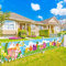 DPKOW Lustige Deko Frohe Ostern Banner für Garten Außen Dekoration Ostern Spiel Aktivitäten Dekoration Wand Tisch Hintergrund Zubehör