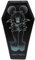 loungefly X LASR Exklusive Disney Count Mickey Sarg wandelbare Crossbody-Tasche – niedliche Rucksäcke Festival Rucksack Goth Fashion Disneybound, Schwarz, 36
