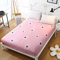 Michorinee Spannbettlaken Löwenzahn 140x200cm Rosa Kinder Mädchen Motiv Gemustert Microfaser Spannbetttuch Bettlaken für Matratze bis 25 cm Hohe