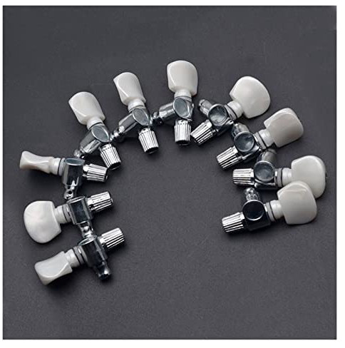 Mechanische Stimmwirbel 1 0pcs Banjo 5. Tuning Peg Machine Köpfe Mit Perlenknopf Banjo -Teilen