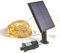 GuirLED - Mini-LED-Lichterkette für den Außenbereich – wasserdicht IP65 – Hocheffizientes Solarmodul – Automatisches Ein-/Ausschalten – 200 LEDs – Silber-Filament