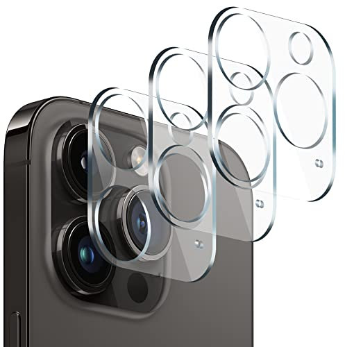 AIYEEN Camera Lens Protector (3 Pack) Compatible with iPhone 14 Pro 6.1&iPhone 14 Pro Max 6.7 Camera Lens Cover Protection, HD Clear Anti-Scratch