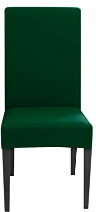 INTIRILIFE 6X Elastischer Stuhlhusse Stuhlüberzug in GRÜN mit 38-45 cm Sitzfläche und 45-65 cm Lehnenhöhe - Für Partys Hochzeiten Hotels oder Zuhause im Esszimmer