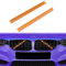 Frontgrill Einsatz, Streifen Kühlergrill Einsätze Zierleiste Kompatibel mit BMW 5er F07 F10 F11 F18, Grilleinsatzzubehör für 520i 523i 525i 528i 530i 535i 550i Zubehör (Orange)